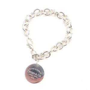 Tiffany & Co Return To Tiffany & Co Round Tag Bracelet 925 Silver